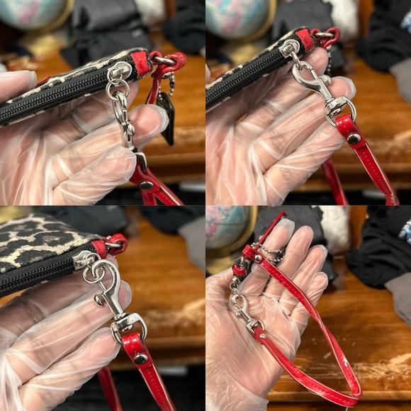 Coach Park Ocelot Leopard Print Cloth Wristlet Wallet - “Jennie” - Picture 8 of 16